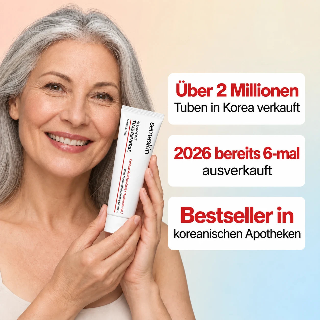 Frau mit Semaskin Time Reverse